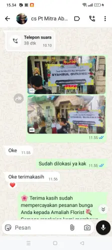 Testimonial Papan Bunga cimahi