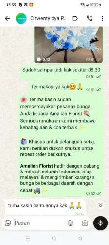 Testimonial Standing Flower cimahi